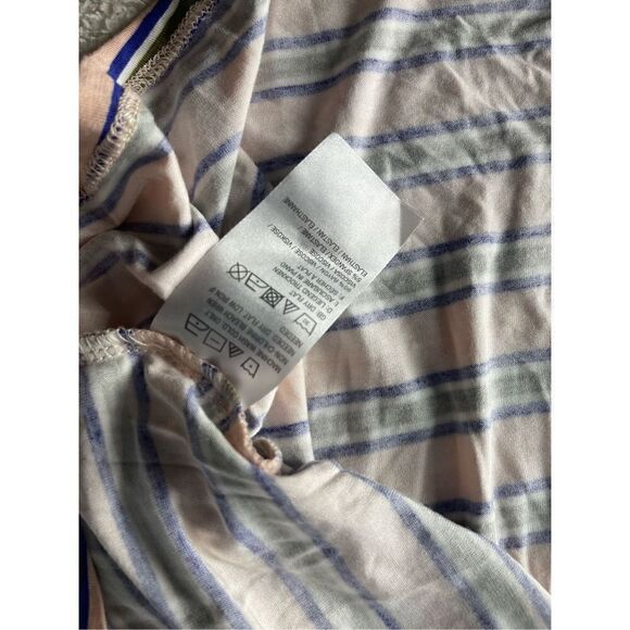 LOGO LORI GOLDSTEIN Abstract Printed Top With Pockets & Striped Tank Twin Set W - Picture 7 of 8